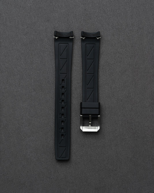 Black FKM Rubber Strap